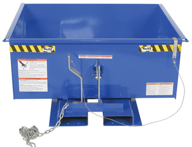 Low Profile Self Dumping Hopper .5 Cubic Yards 2,000 lb. Capacity Blue